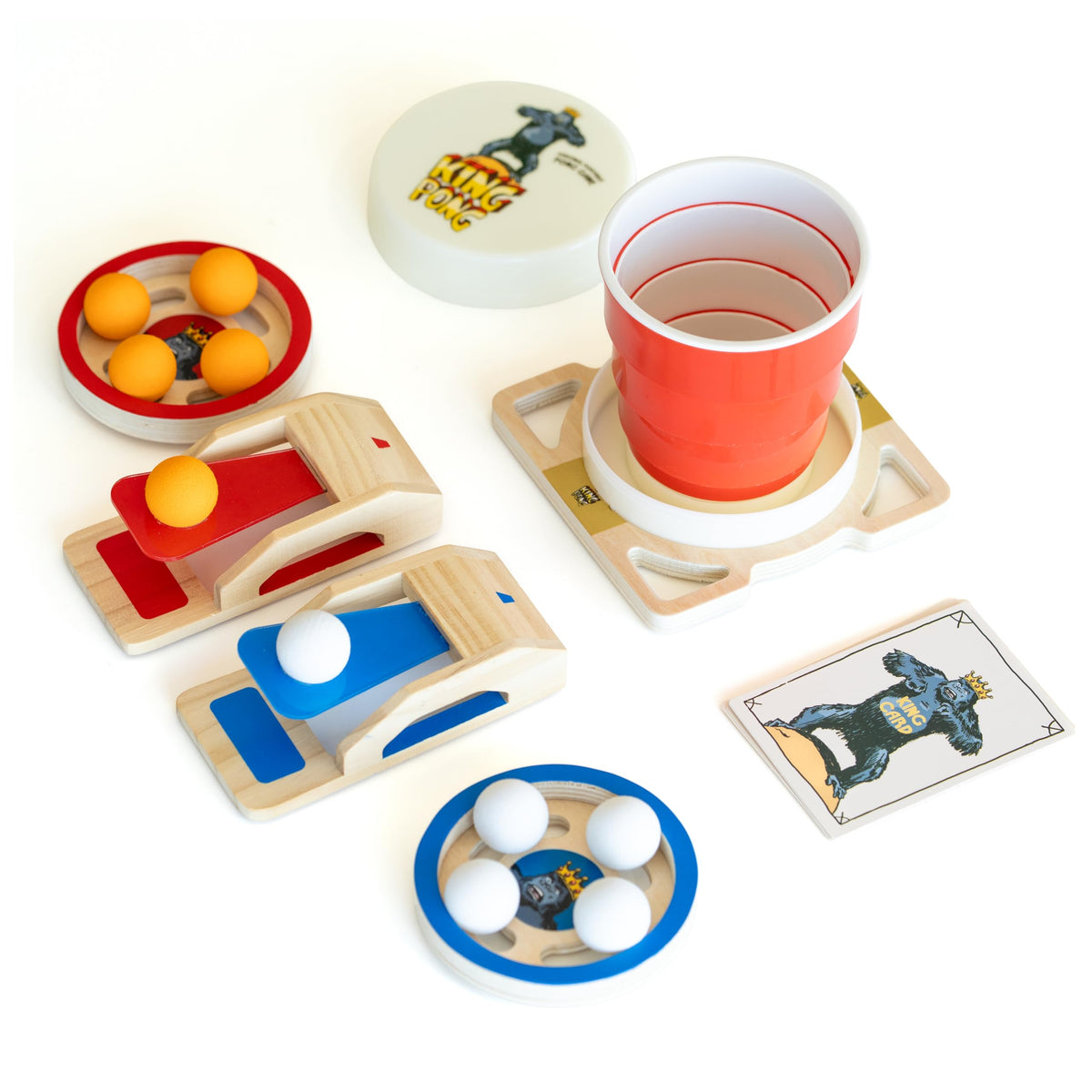 Wudly Games King Pong setup for fast, mess-free play sessions.
