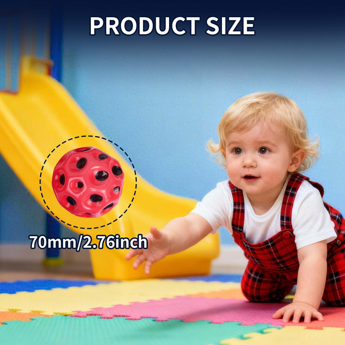 Wulou 2.7-inch foam ball is lightweight and easy to handle