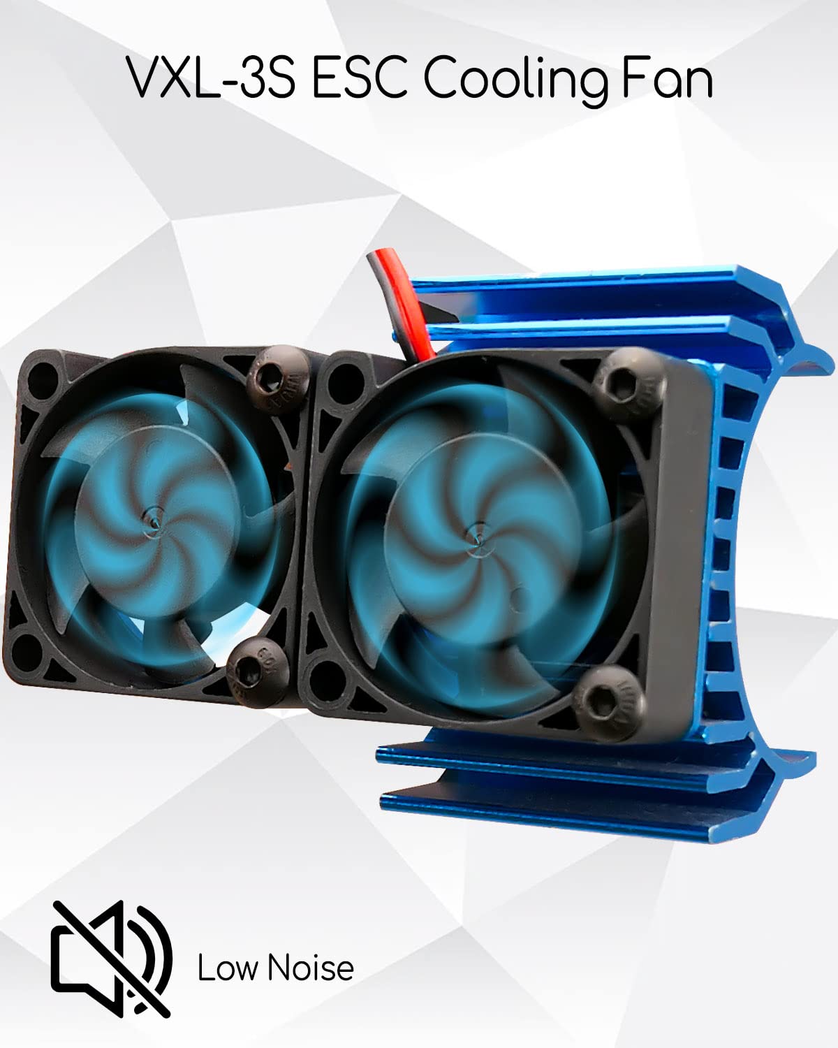 WUMZIJ VXL-3s aluminum blue fan body enhances durability and heat dissipation.