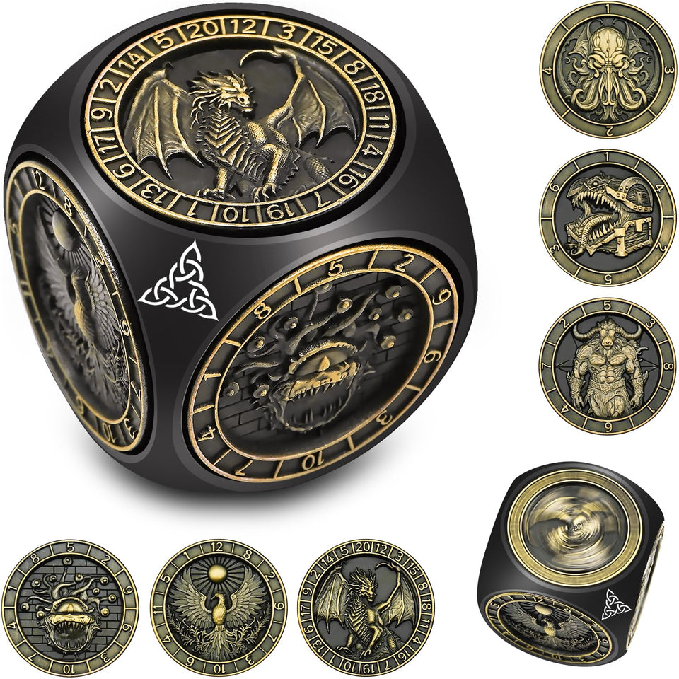 Wunhunew 7-in-1 spinner dice with immersive gameplay benefits.