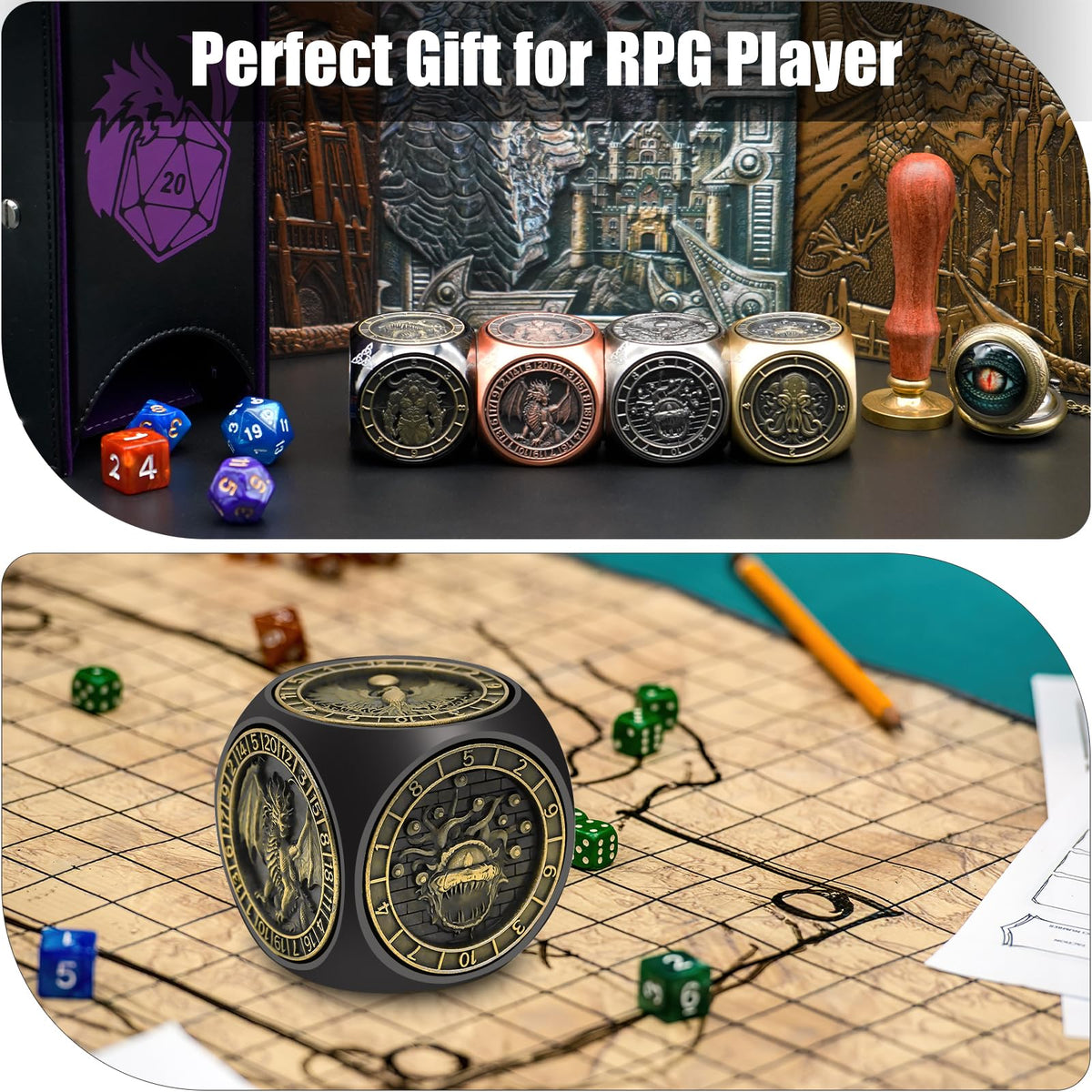 Wunhunew gift-ready spinner dice set, a standout RPG present.