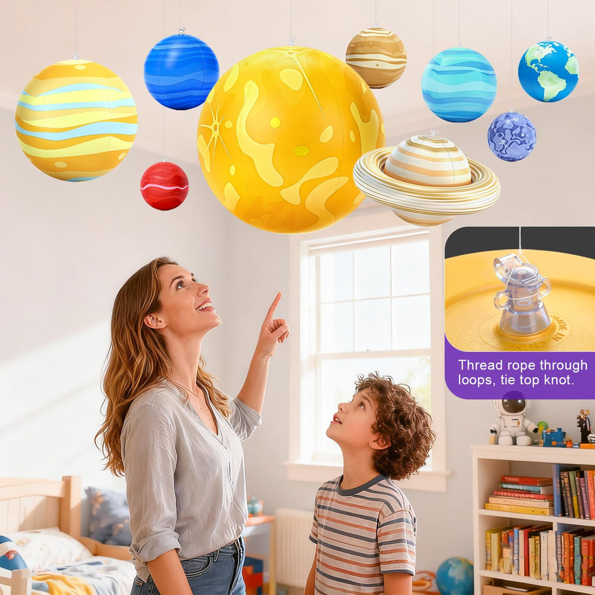 WUPIOS Jupiter inflatable planet for dramatic ceiling display and learning