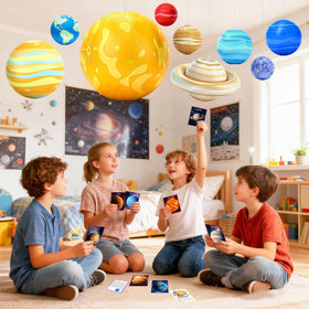 WUPIOS Saturn inflatable planet with rings for visual astronomy demos