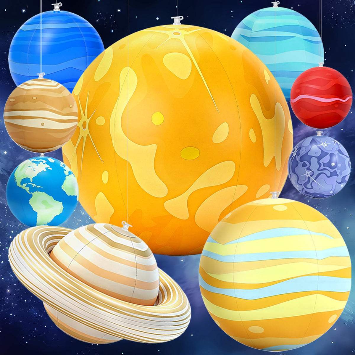 WUPIOS inflatable sun for classroom display and interactive space learning