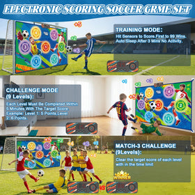 Two soft footballs from WUPIOS cushion impacts during indoor play