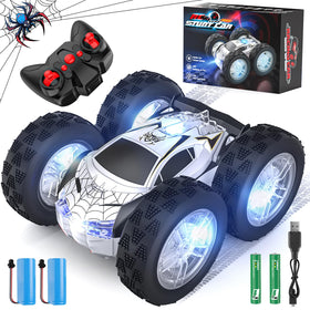 Wupuaait double-sided RC car side view showing two modes for imaginative play.