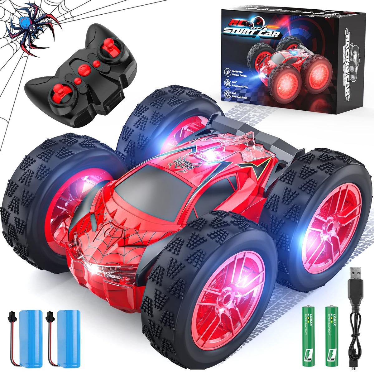 Wupuaait remote-control car with two-sided design for dynamic play.