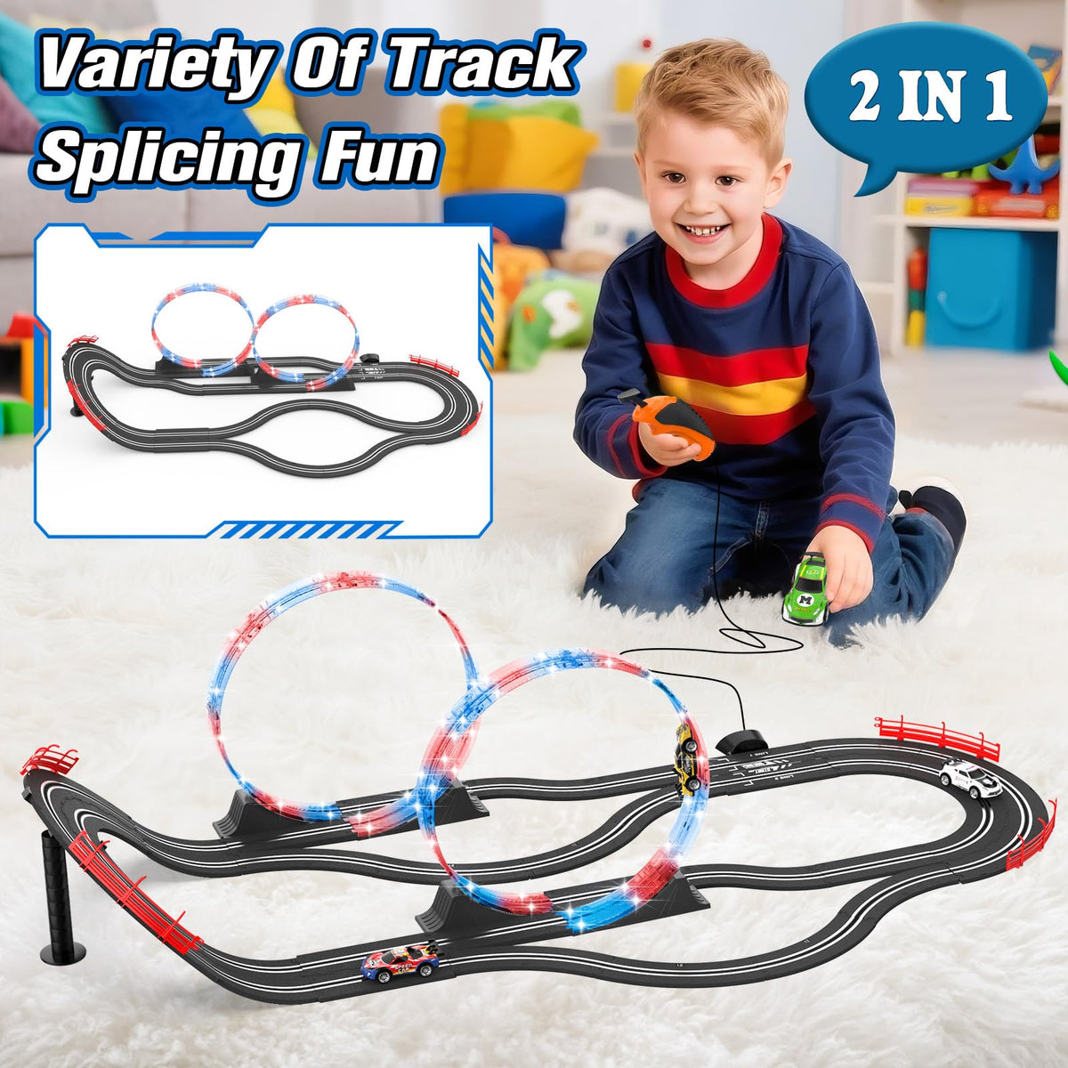 Wupuaait magnet-stability helps keep cars on track during fast laps