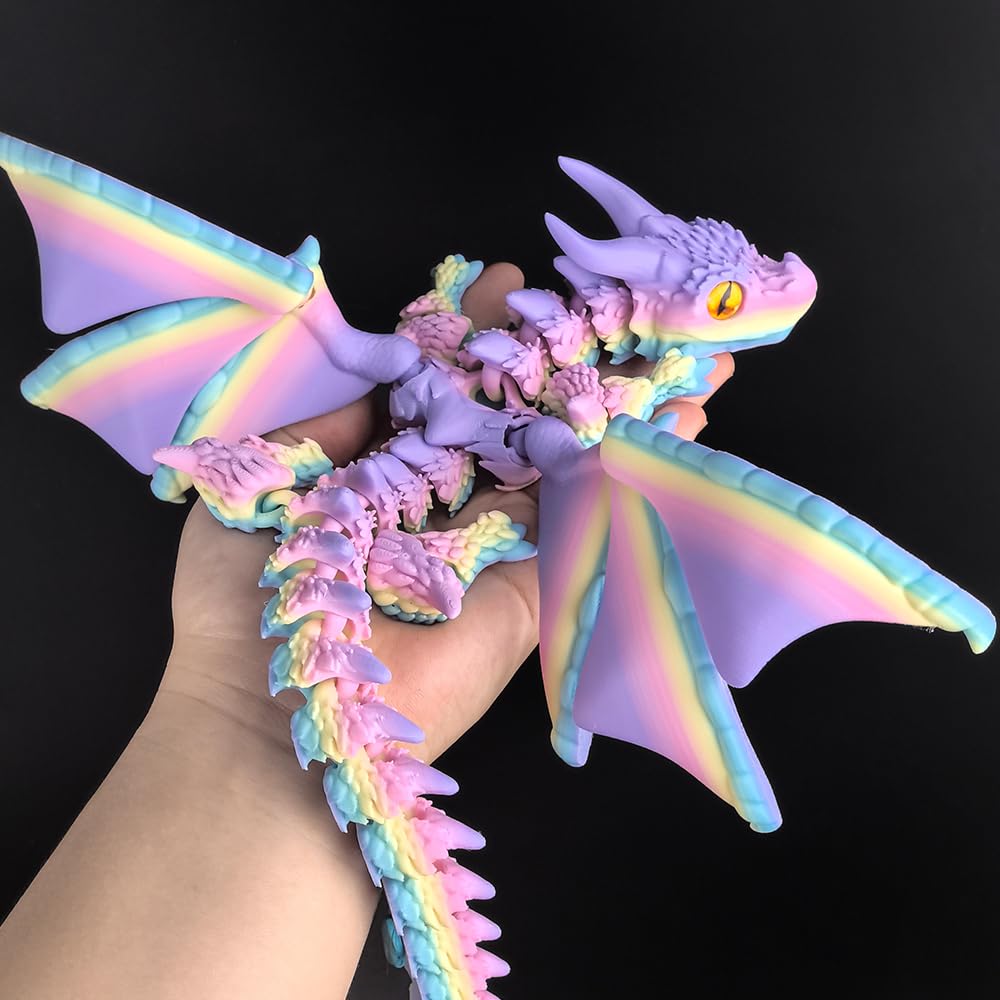Detail-rich dragon with articulated joints for posing