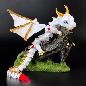WUQIREN 3D-printed dragon ornament highlights refined craftsmanship for stylish decor