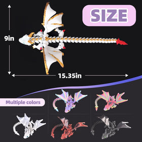 WUQIREN articulated dragon figure demonstrates movable joints for dynamic desk displays