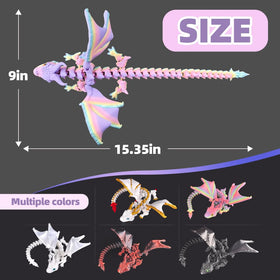 Durable PLA 3D printed dragon suitable for desk display