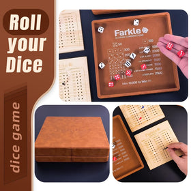 WUQIREN Farkle kit includes 12 scoring sticks for precise scores