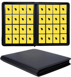WUTONMU 16-pocket binder front cover view enables quick card access.
