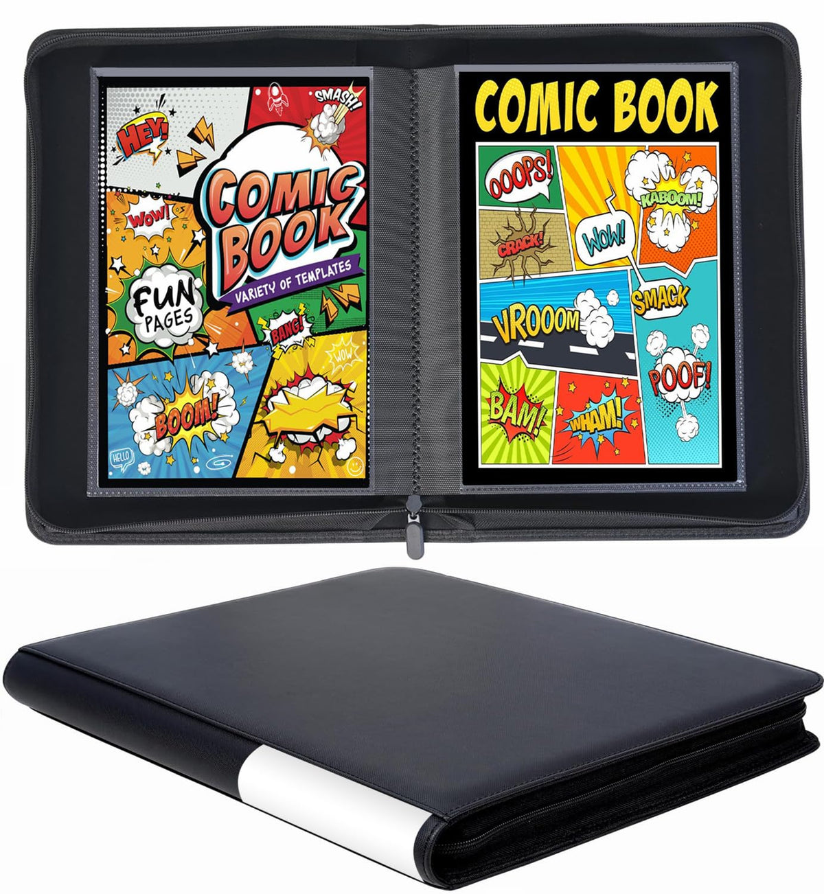 WUTONMU gift-ready binder in black for collectors.