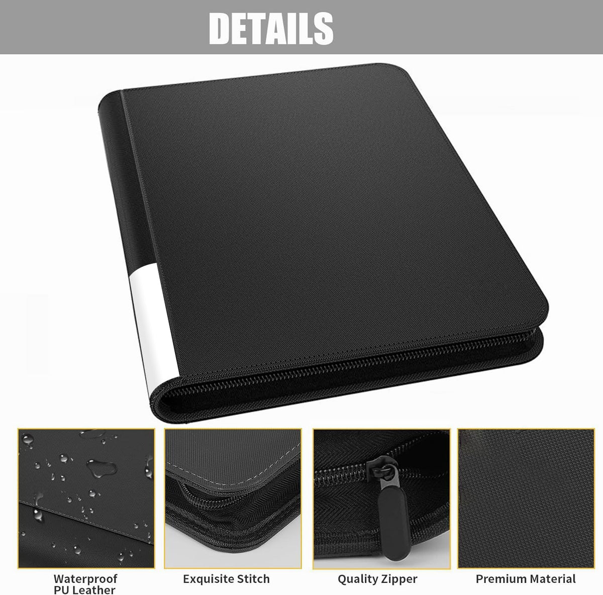 WUTONMU waterproof PU leather cover protects against moisture.
