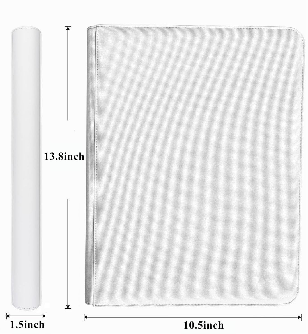 WUTONMU side-loading pockets keep cards secure and scratch-free.