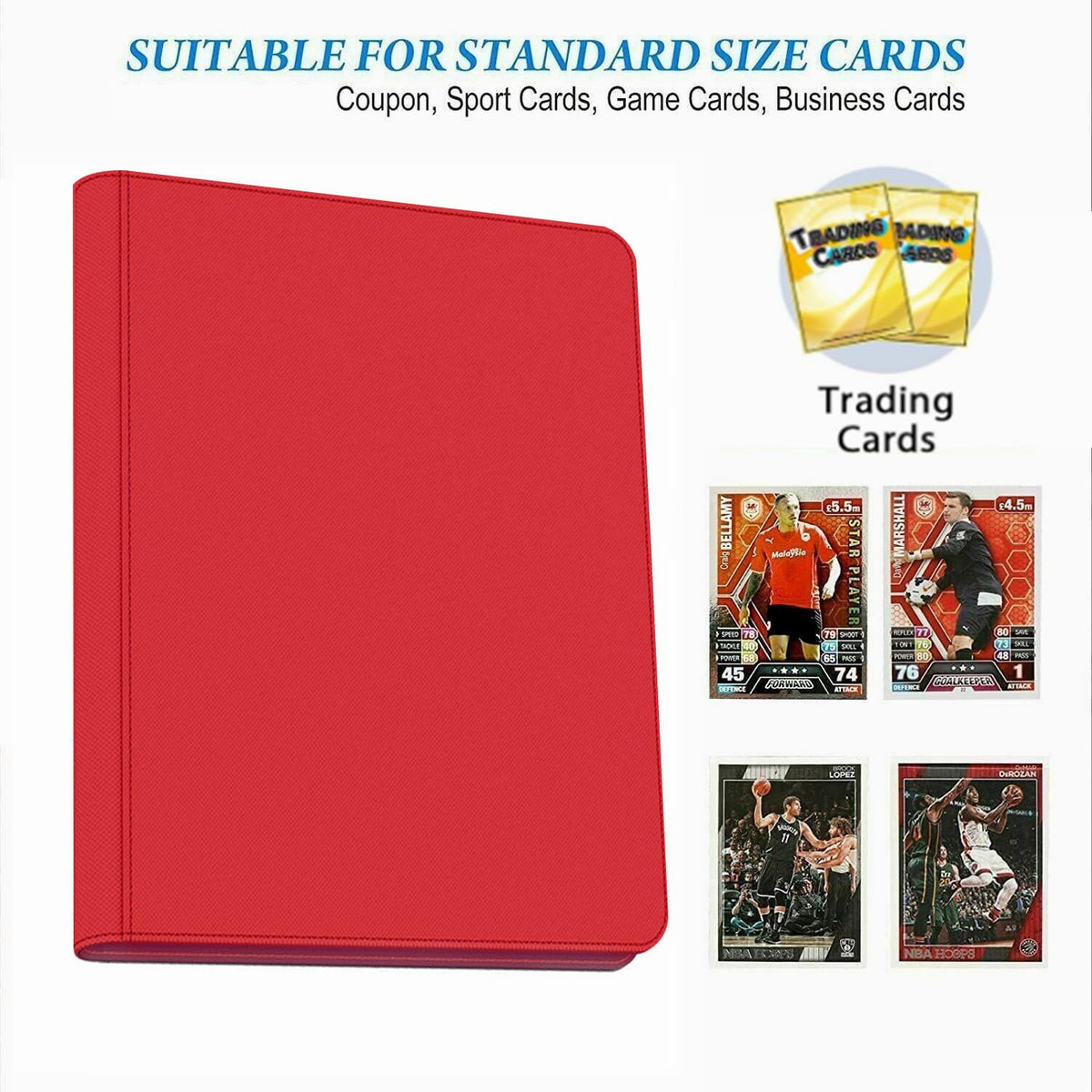 WUTONMU side-loading pockets simplify insertion and reduce card spills