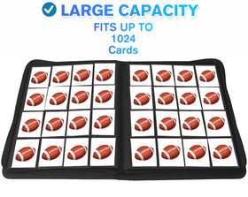 WUTONMU double-sided pockets organize MTG and sports cards efficiently