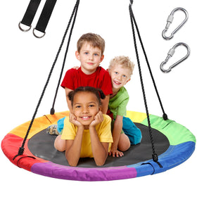 WV Wonder View 40inch saucer swing assembly enables quick backyard setup.