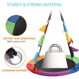 WV Wonder View saucer swing hanging straps offer adjustable, secure mounting for versatile placement.