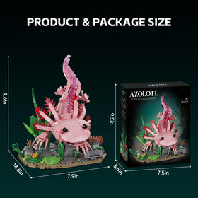 WVINVW Axolotl building set close-up of rotating limb joints