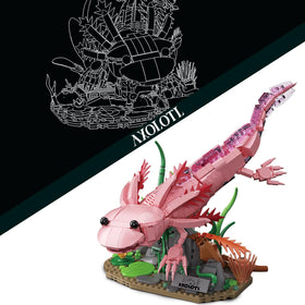 WVINVW Axolotl building set packaging and component overview