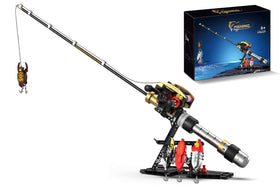 WVINVW fishing rod building blocks set promotes creative, hands-on fishing play.