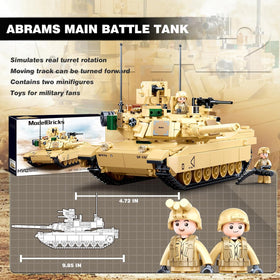WW2 Army M1A2 tank instructions provided for guided building.
