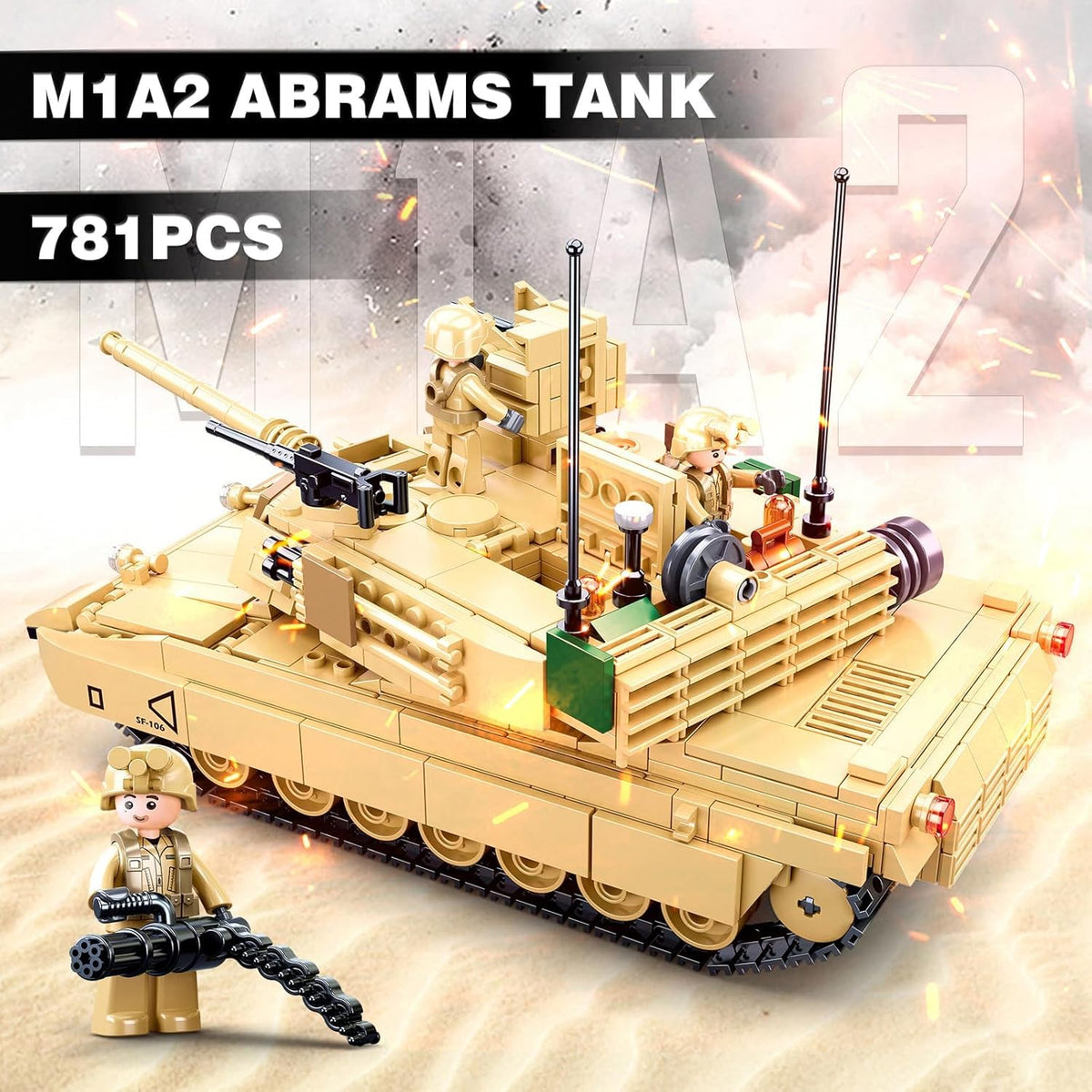 WW2 Army M1A2 tank tracks for realistic movement and action scenes.