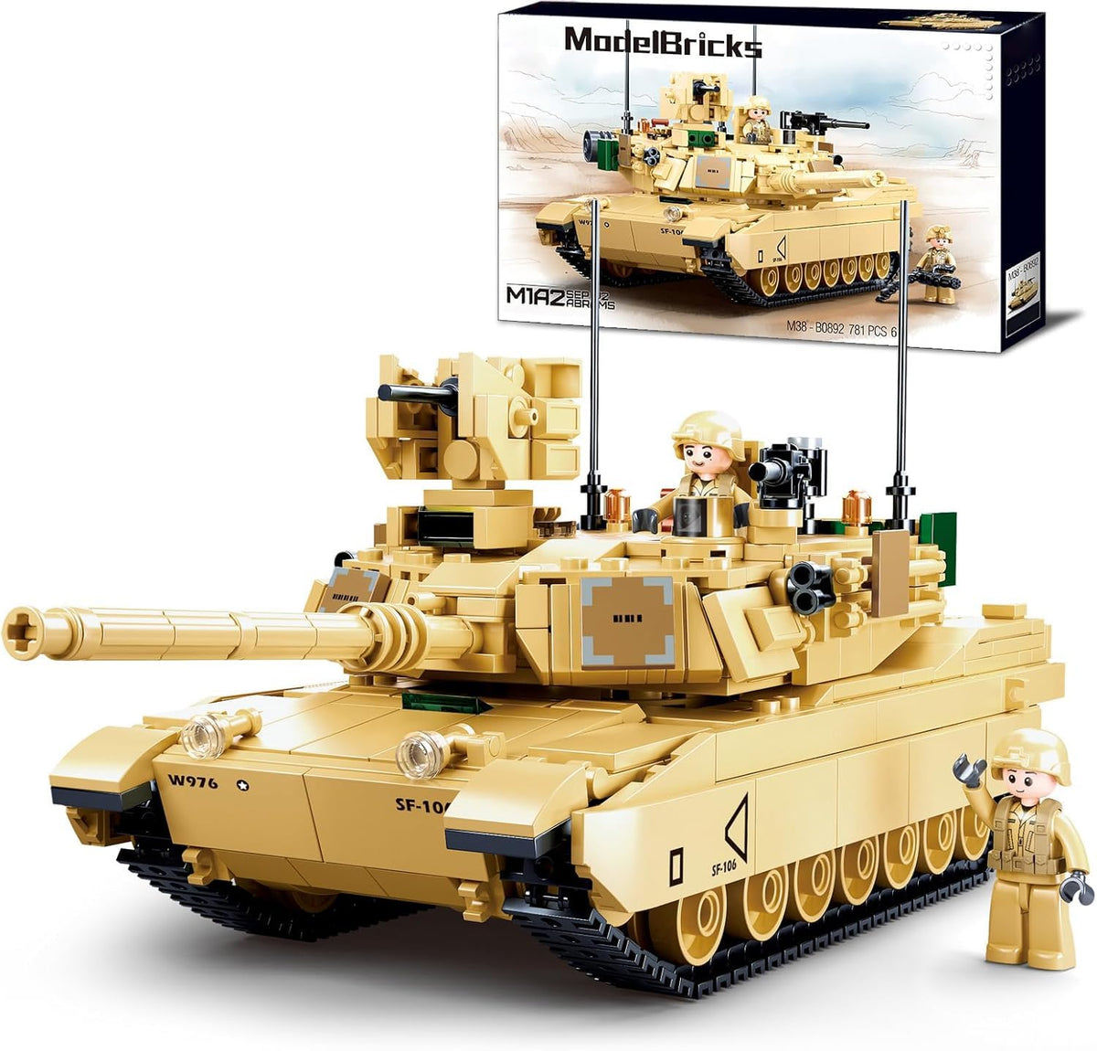 WW2 Army M1A2 tank turret rotatable for immersive play and display.
