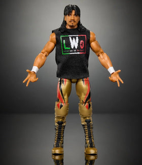WWE Eddie Guerrero black lace-up boots enhance authentic on-shelf posing.