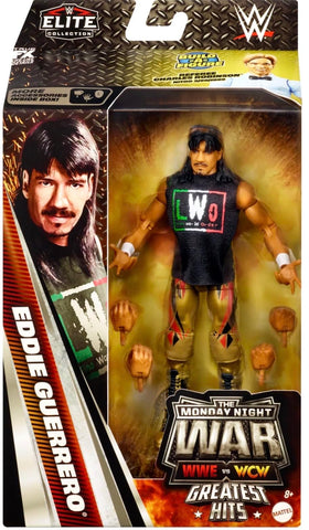 WWE Eddie Guerrero figure with LWO sleeveless shirt for dynamic display options.