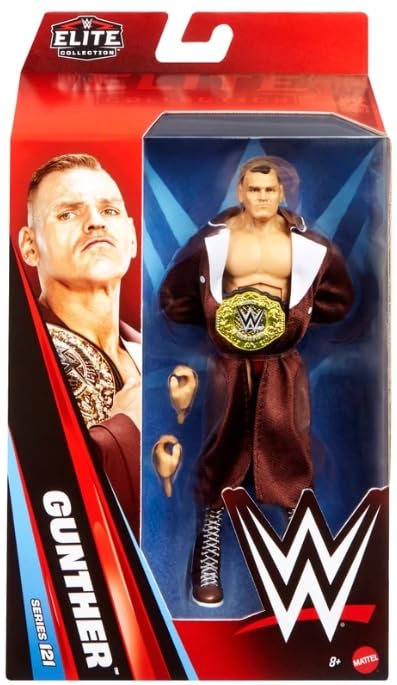 WWE Gunther 6-inch Elite figure with interchangeable hands for dynamic poses