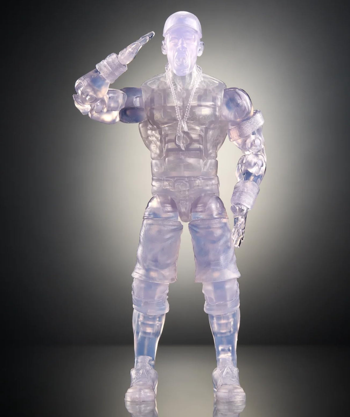 WWE John Cena Elite 8 iconic ring gear on a collector's edition figure