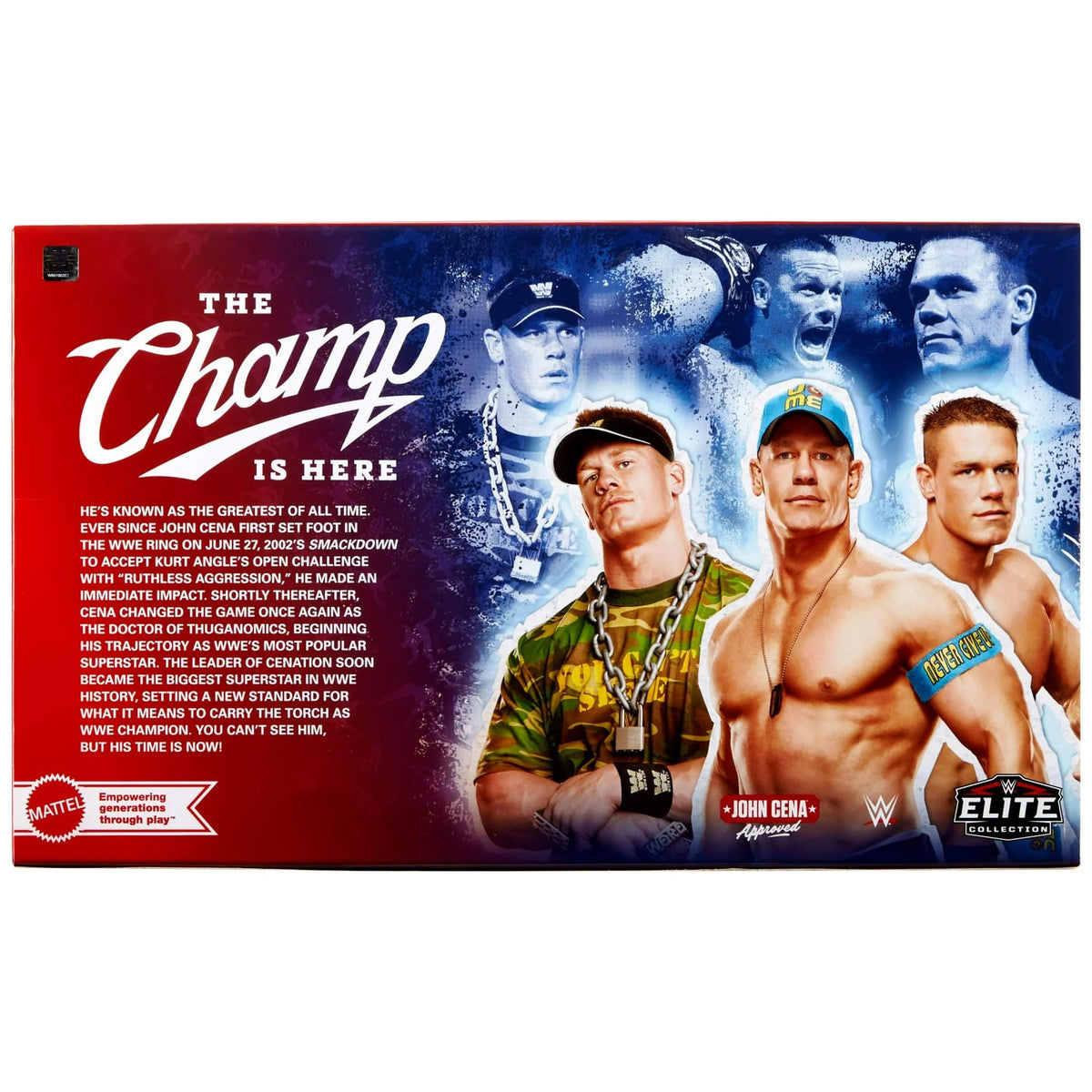 WWE John Cena Word Life figure with TrueFX detailing for lifelike display