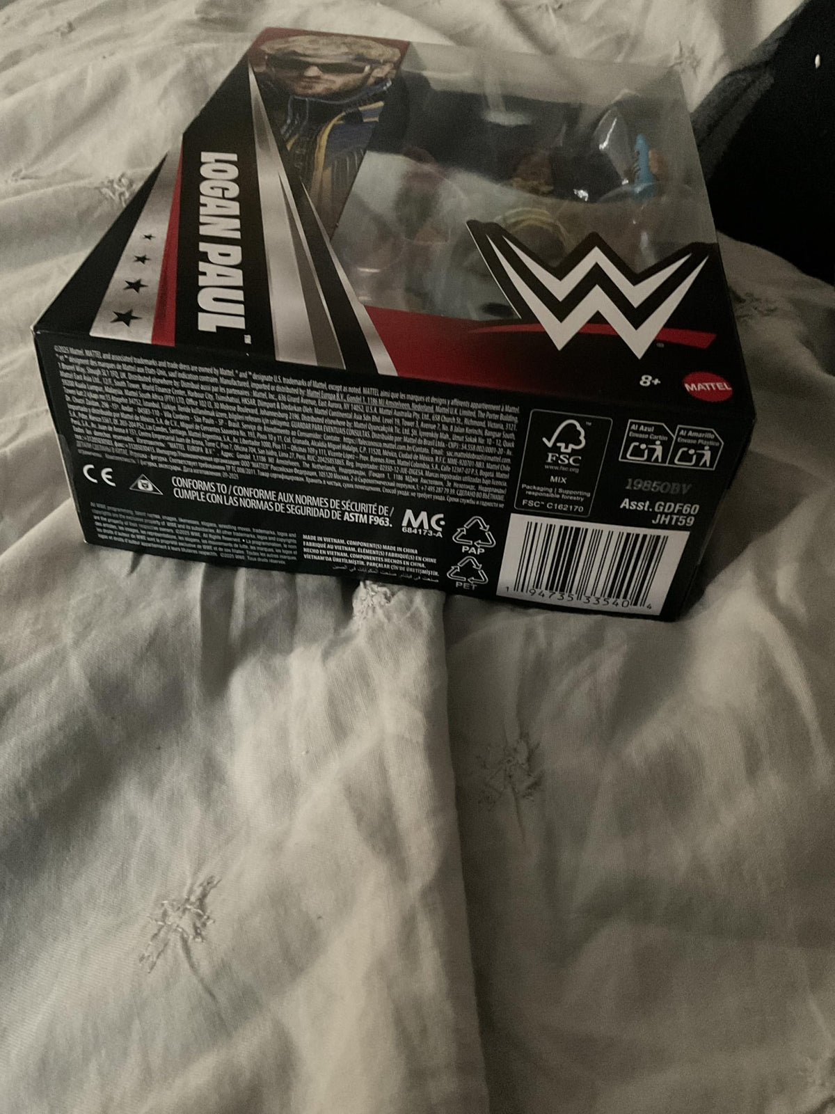WWE Logan Paul Greatest Hits 9 included accessories for play.