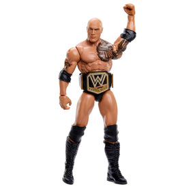 WWE Mattel The Rock Main Event Champions figure packaging for gifting and display