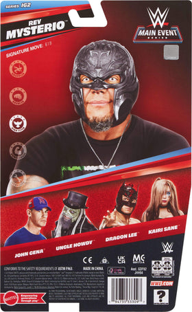 WWE Rey Mysterio figure with 104 articulation points for signature moves.