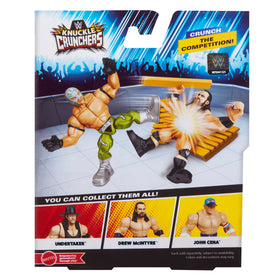 WWE Rey Mysterio green Knuckle Crunchers 3-inch figure closeup, detailed sculpting and paint