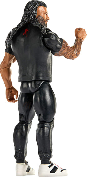 WWE Roman Reigns Main Event Series 160 ring-gear close-up for authentic styling.