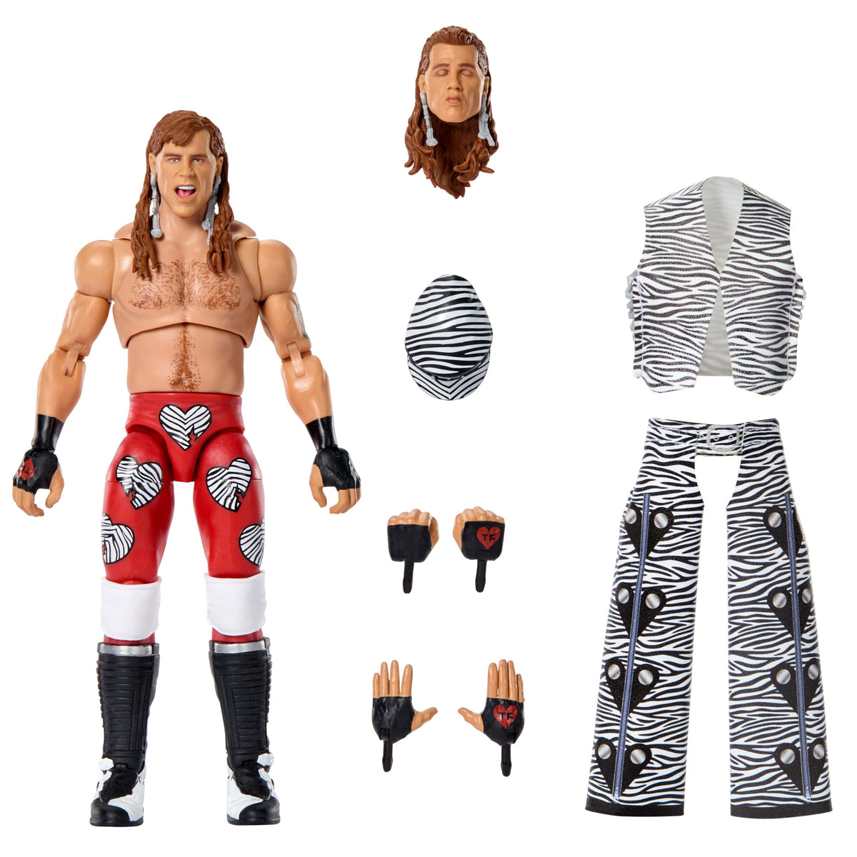 WWE Shawn Michaels Ultimate Edition figure viewed from the front for bold display.