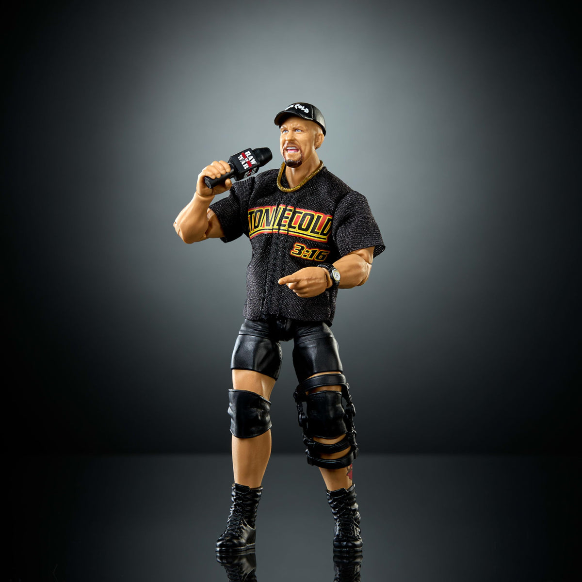 Iconic accessories included for dramatic ring entrances.