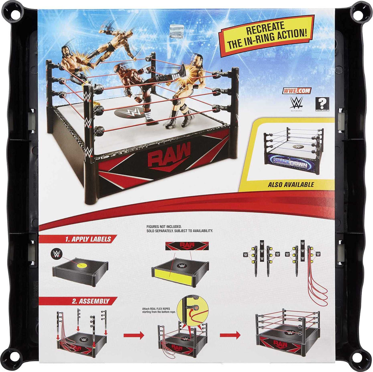 WWE Superstar Ring play space for action figure battles and storytelling.