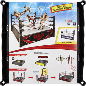 WWE Superstar Ring play space for action figure battles and storytelling.