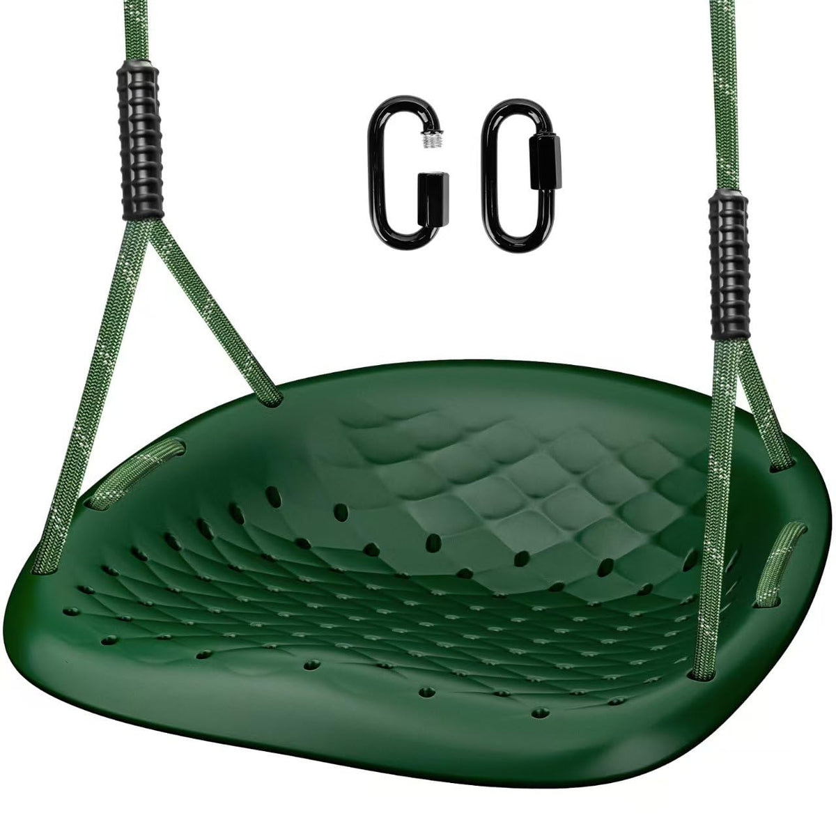 WWFFEN heavy-duty tree swing seat for comfortable, stable seating.