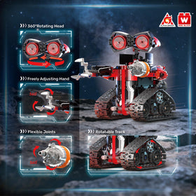 W WISE BLOCK Black Blade E-01 melee fighter mode ready for imaginative battles