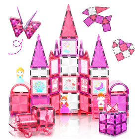 W WISE BLOCK princess castle tiles forming a colorful royal scene to inspire storytelling and spatial learning.