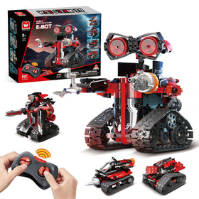 W WISE BLOCK 533-piece robot kit cover for STEM learning and imaginative play