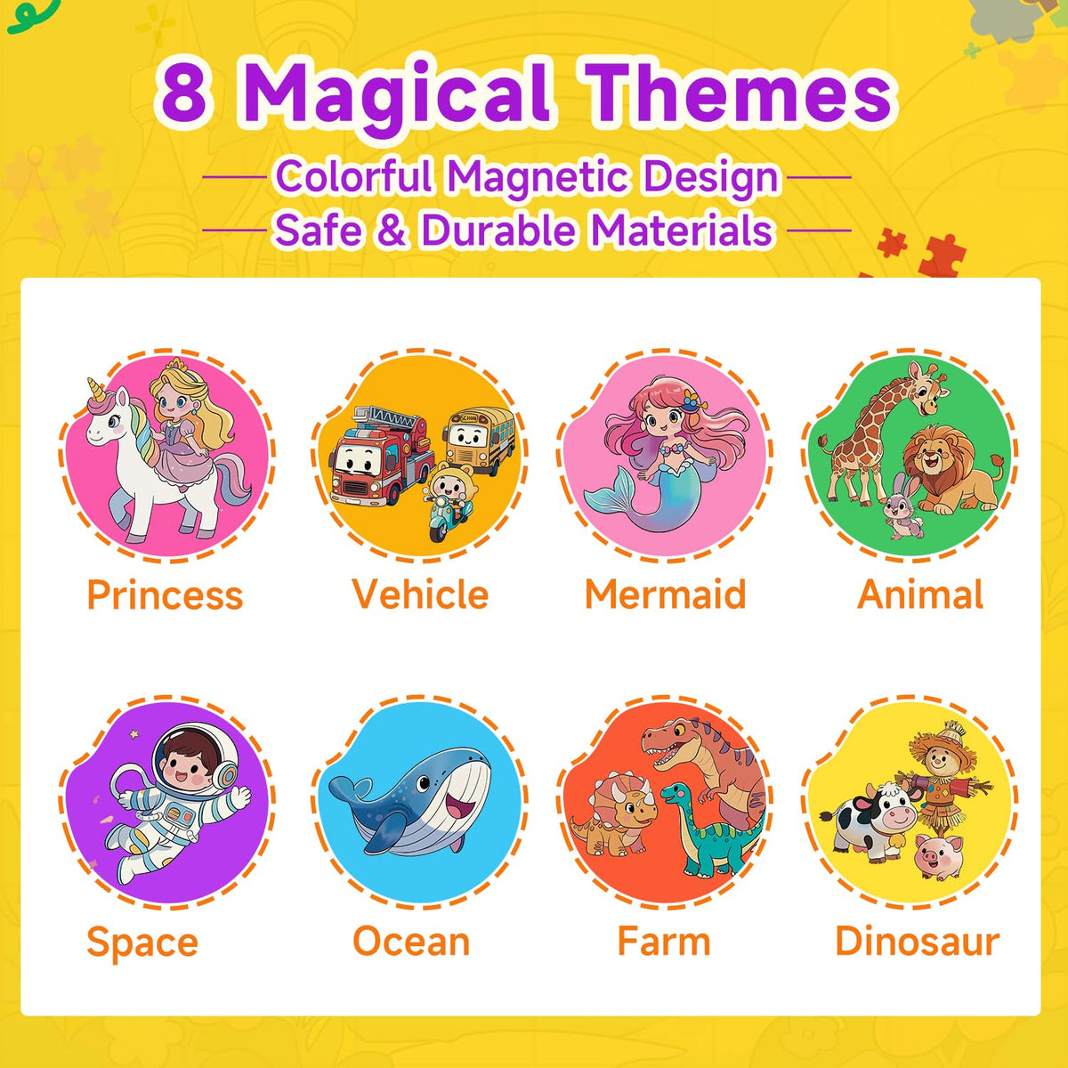 WWN magnetic puzzle mermaids—screen-free entertainment for trips
